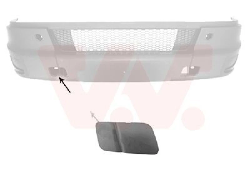 Image of VAN WEZEL Bumper cover VAN WEZEL 2816586