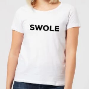 Image of SWOLE Womens T-Shirt - White - 3XL