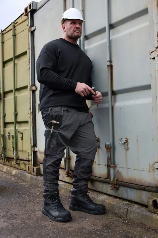 Image of BadRhino BadRhino Men Workwear Cargo Trousers in Black Size: 40R Black 40R Male 5063111826315