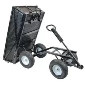 Image of Slingsby Tipping Turntable Platform Truck With Plastic Liner - Capacity 300kg