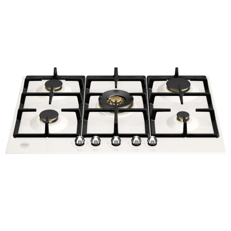 Image of Bertazzoni P755CHERAX 75cm Heritage Series 5 Burner Gas Hob - IVORY P755CHERAX