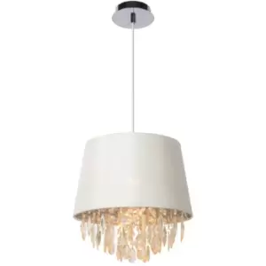 Image of Lucide DOLTI - Pendant Light - Ø30cm - 1xE27 - White