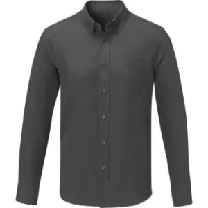 Elevate Mens Pollux Long-Sleeved Shirt (XL) (Storm Grey)