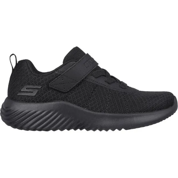 image of Skechers Boys Bounder Baronik Adjustable Strap Shoes UK Size 13 (EU 32) Black SKE2285-BBK-13