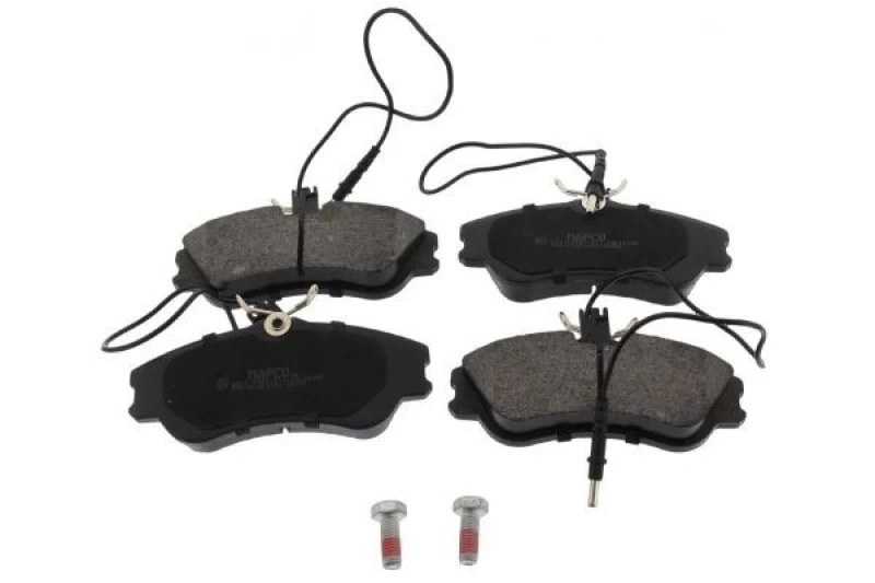 Image of MAPCO 6511 Brake pad set Front Axle, incl. wear warning contact, with anti-squeak plate Brake Pad Set,disc brake (402)