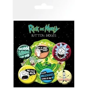 image of Rick And Morty Mix 1 Badge Pack