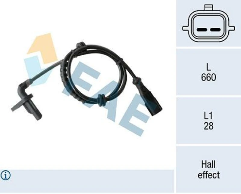 Image of FAE ABS sensor FAE 78410