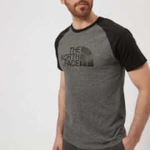 Image of The North Face Mens Raglan Easy Short Sleeve T-Shirt - TNF Medium Grey Heather - L