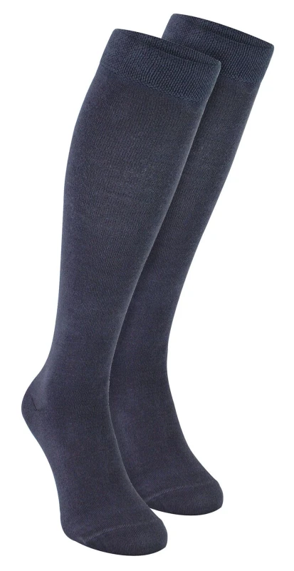 Image of Sock Snob Sock Snob Men 2 Pack Extra Long Knee High Breathable Bamboo Socks in Grey Size: 6-11 Grey 6-11 Male 5060910921920