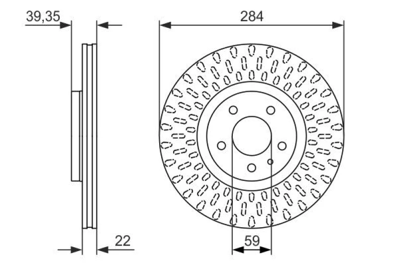 Image of Bosch 0 986 479 588 Brake disc Vented, Oiled Brake Disc (82)