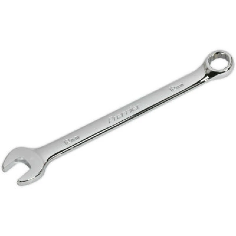 Image of Loops 12mm Steel Combination Spanner - Long Slim Design Combo Wrench - Chrome Vanadium Metallics