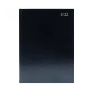 image of Desk Diary Day Per Page A5 Black 2022 KFA51BK22