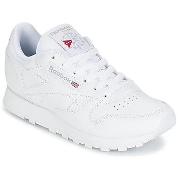 Image of Reebok Classic CLASSIC LEATHER womens Shoes Trainers in White,8,9,9.5,2.5,7,8.5,3,4.5,5.5,3.5,4,4.5