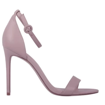 image of Linea Strap High Heeled Sandals - Nude Leather