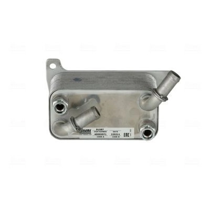 Image of NISSENS 91587 Oil Cooler, automatic transmission without gaskets/seals Aluminium Oil Cooler,automatic transmission (1047)