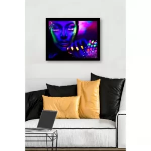 Image of SC0995 Multicolor Decorative Framed MDF Painting