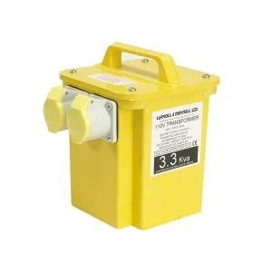 Image of Carroll & Meynell 2250/2 Transformer Twin Outlet Rating 2.25kVA Continuous 1.125kVA