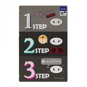 image of Holika Holika Pig Clear Blackhead 3-Step Kit (Strong)