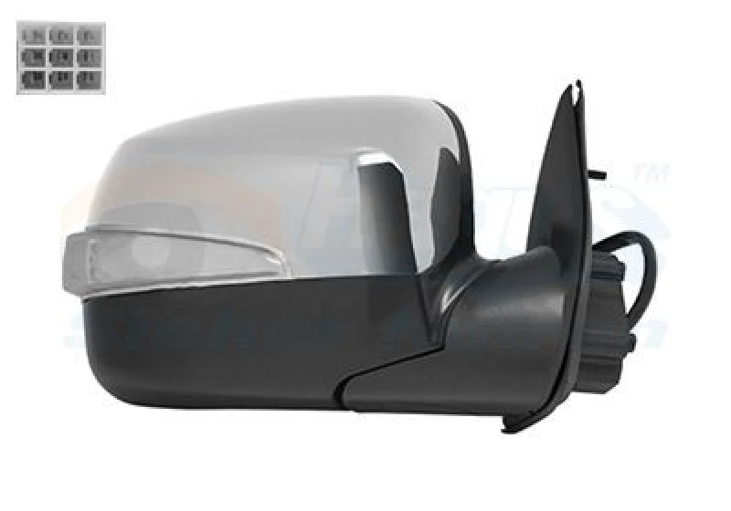 Image of VAN WEZEL Wing mirror VAN WEZEL 3615806