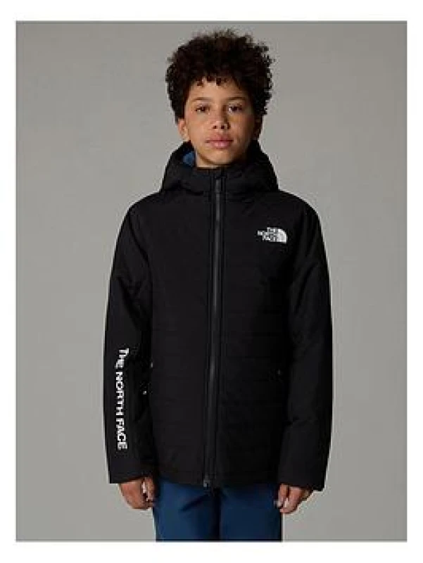 Image of The North Face Unisex Kids Never Stop Synthetic Short Puffer Jacket - Black Unisex M