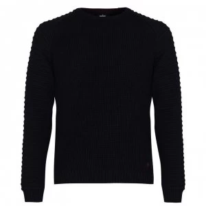 image of 883 Police Cradle Crew Knit Jumper - Navy