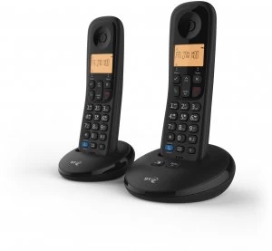 image of BT Everyday Cordless Home Phone with Basic Call Blocking and Answering Machine - Twin