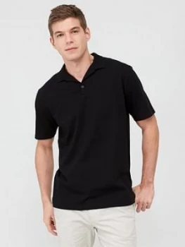 Image of Selected Homme Jared Polo Shirt - Black, Size 2XL, Men