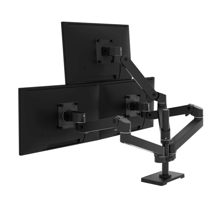 Image of Ergotron LX Pro - Mounting component (collar) - side-by-side - dual co