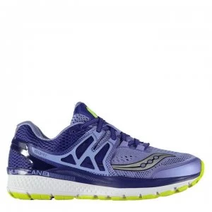 image of Saucony Hurricane 3 Ladies Running Shoes - Purple/Navy