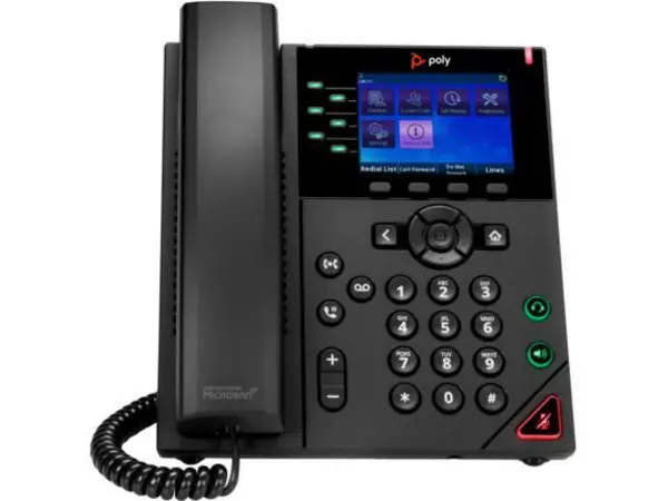 Image of POLY VVX 350 IP phone Black 6 lines LED