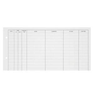 Image of Guildhall A4 Refill for Loose leaf Visitors Book 50 Sheets