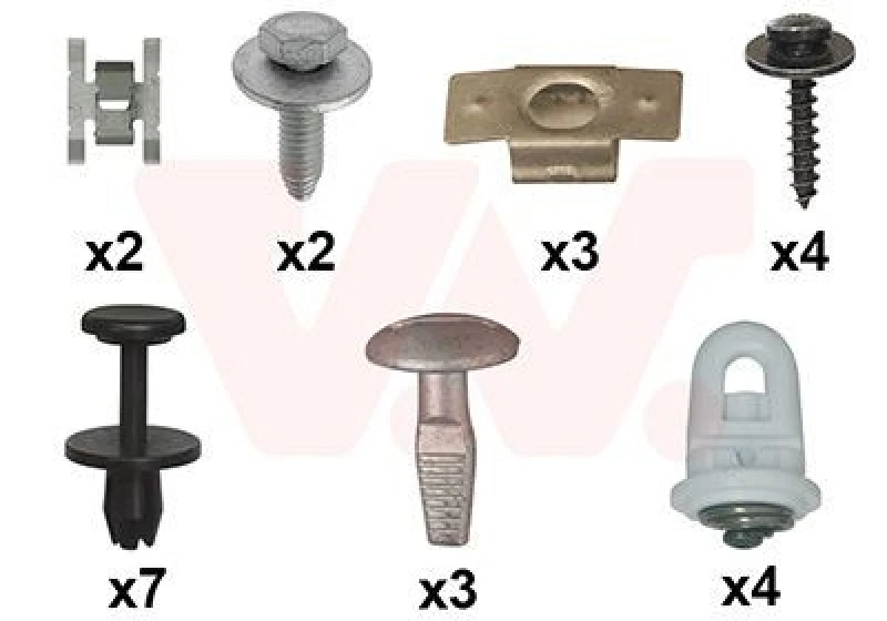 Image of VAN WEZEL Mounting Kit, bumper VAN WEZEL 0943794