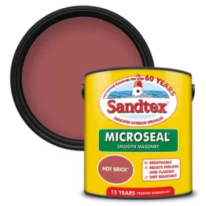 Image of Sandtex Ultra Smooth Masonry Paint Hot Brick - 2.5L