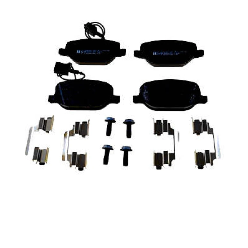 Image of ZIMMERMANN 22072.180.2 Brake pad set Rear Axle, incl. wear warning contact, Photo corresponds to scope of supply, with bolts/screws Brake Pad Set,dis