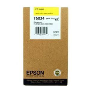 Image of Epson T6034 Yellow Ink Cartridge