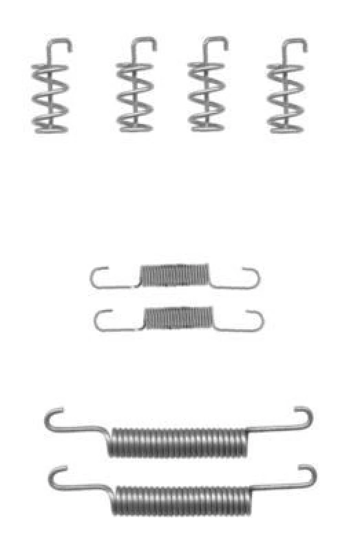 Image of HELLA Brake shoe fitting kit HELLA 8DZ 355 201-841