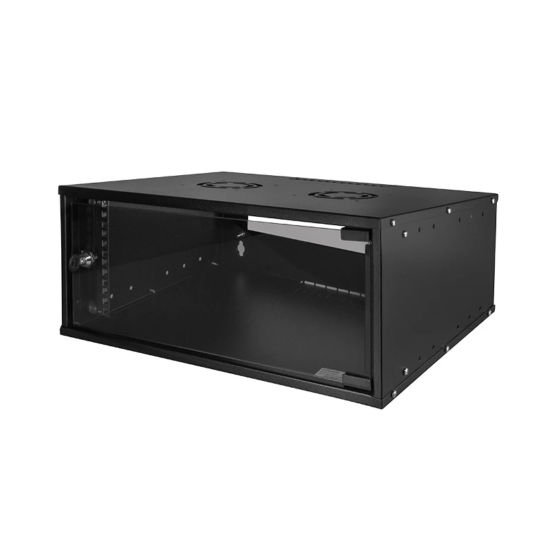 Image of LogiLink W04C55B rack cabinet 4U Wall mounted rack Black