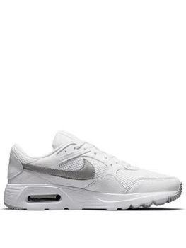 Image of Nike Air Max SC - White/Silver, White/Silver, Size 4, Women
