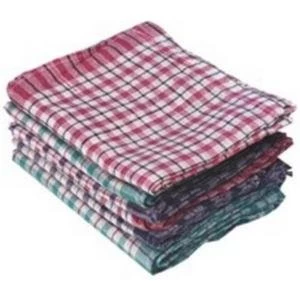 Image of Robert Scott Tea Towel Big Check Assorted Pack 10 77984CP