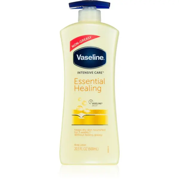 image of Vaseline Intensive Care hydrating body lotion with pump Essential Healing 600 ml