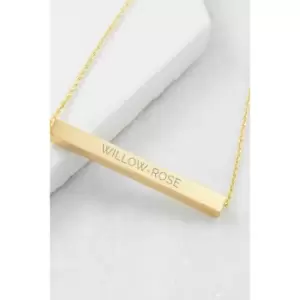 Image of Personalised Horizontal Bar Necklace