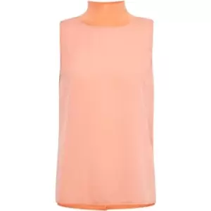 Image of French Connection Crepe Light Mock Neck Top - Pink