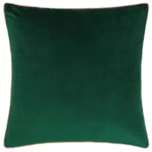 Image of Meridian Velvet Cushion Emerald/Blush, Emerald/Blush / 55 x 55cm / Polyester Filled