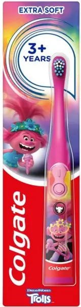 Image of Colgate Kids Trolls Extra Soft Battery Toothbrush