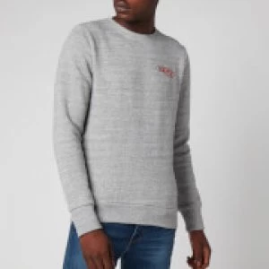 Image of Superdry Mens Athletic Crewneck Sweatshirt - Soft Grey Marl - M