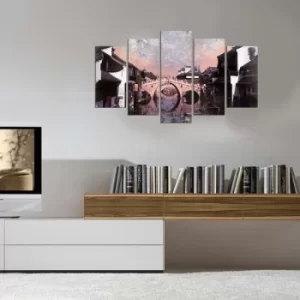 Image of 5PMX-003 Multicolor Decorative MDF Painting (5 Pieces)