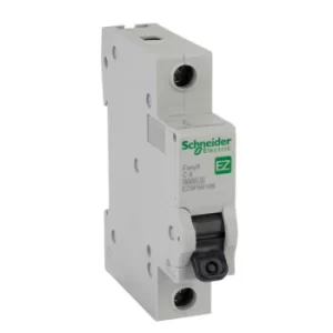 Image of Schneider Electric EZ9F66106 EASY9 6A 1 Pole Type C Miniature Circ...