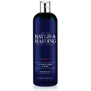 Image of Baylis & Harding Sport Citrus Lime & Mint Shower Gel 500ml