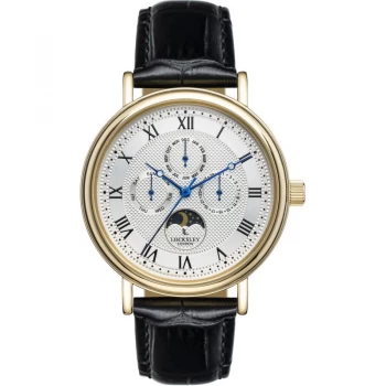Image of Silver and Black 'Locksley London' Watch - LL0063340 - multicoloured