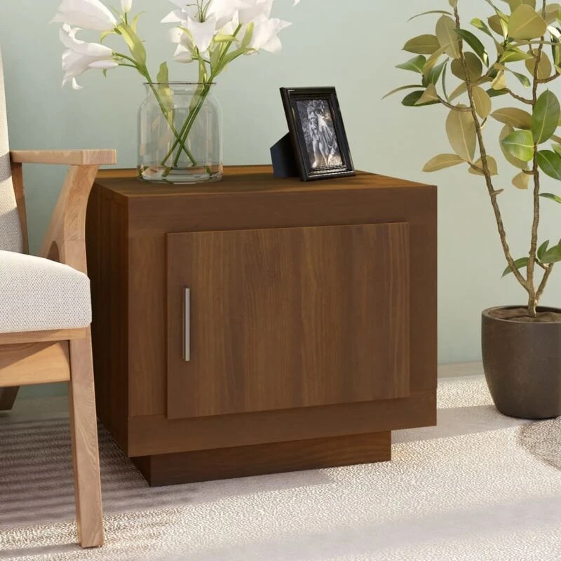 Image of VIDAXL Coffee Table Brown Oak 51x50x45cm Engineered Wood Vidaxl 8720286968543